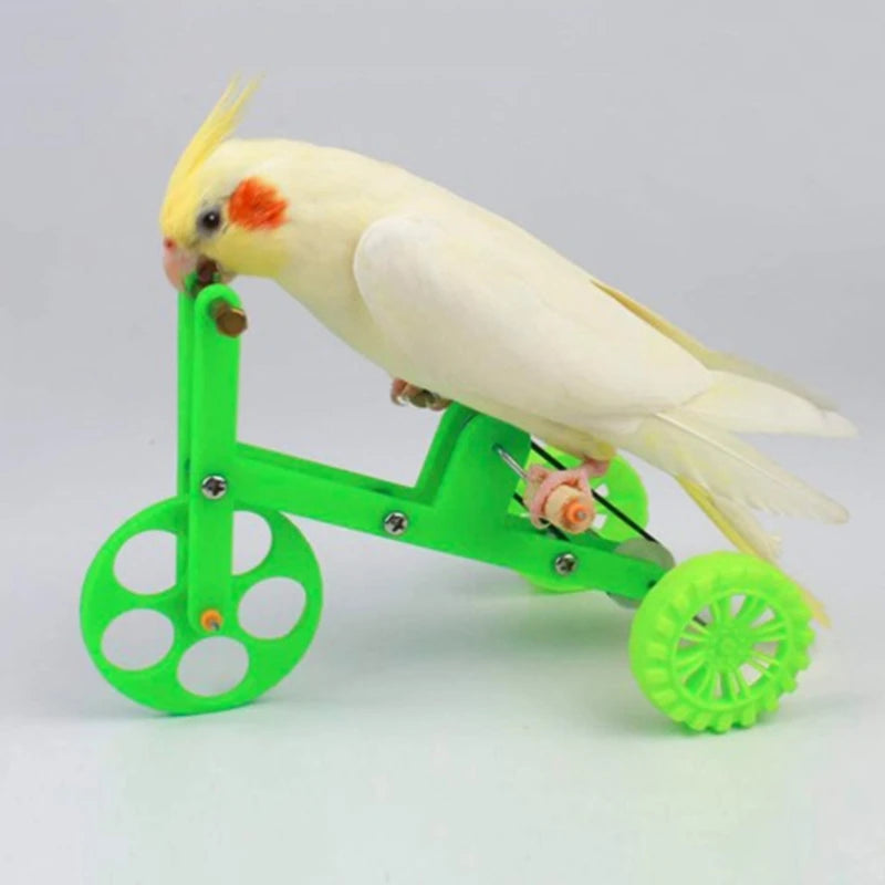 Parrot Bike Interactive Training Bird Toys for Parakeet Cockatiel Conure Lovebird