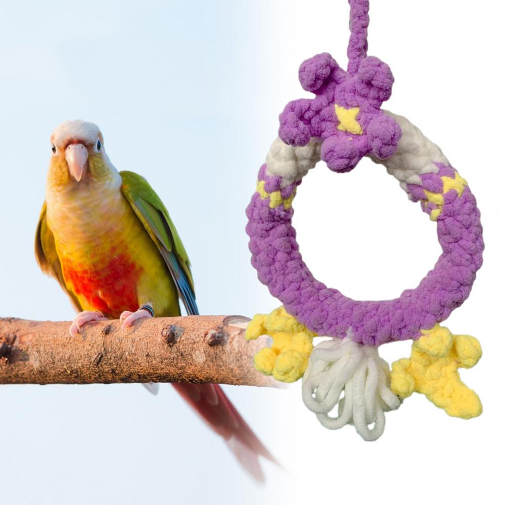 Plush Swing Ring Bird Toys