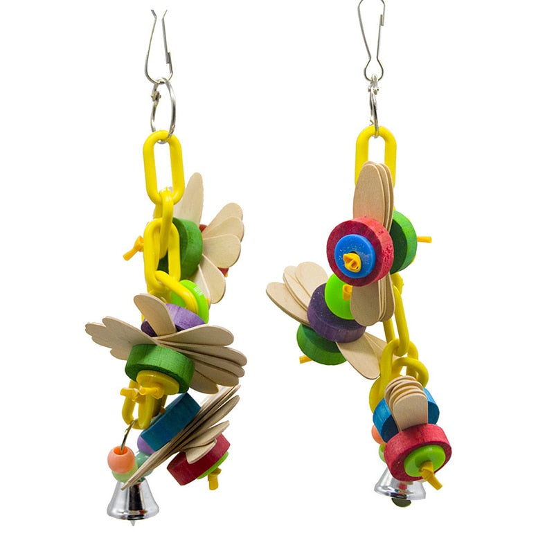 Flower Bead Chain Bird Toys