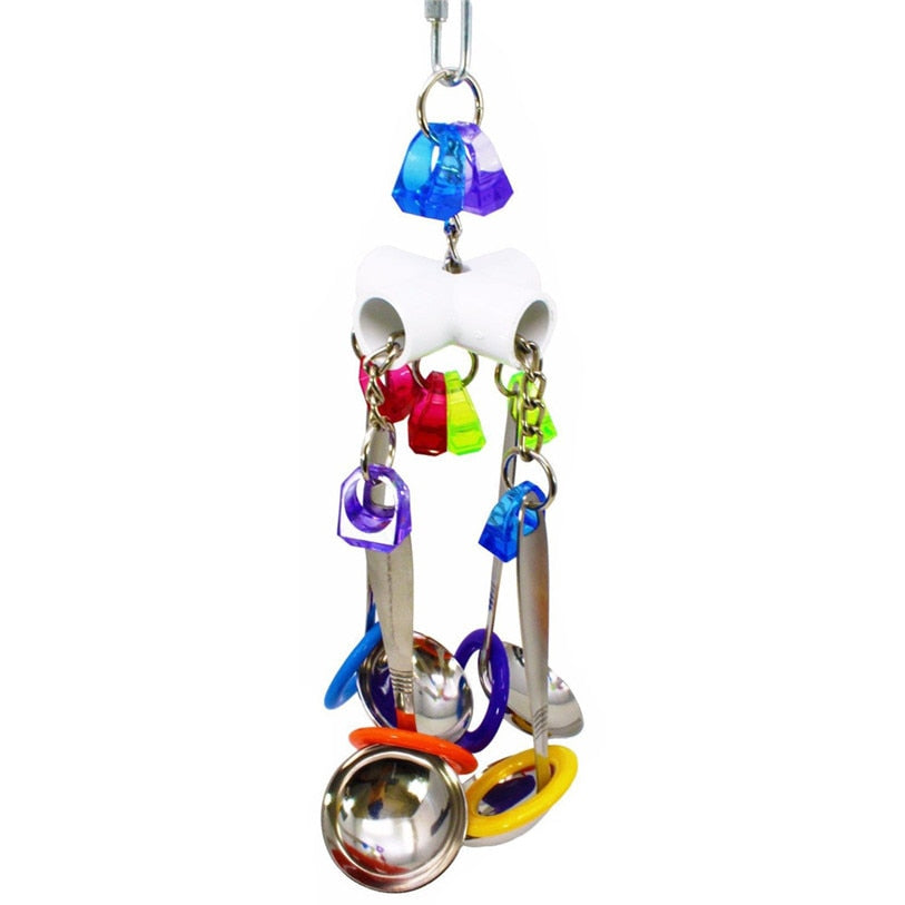 Spoon Clacker Delight Parrot Bird Toys