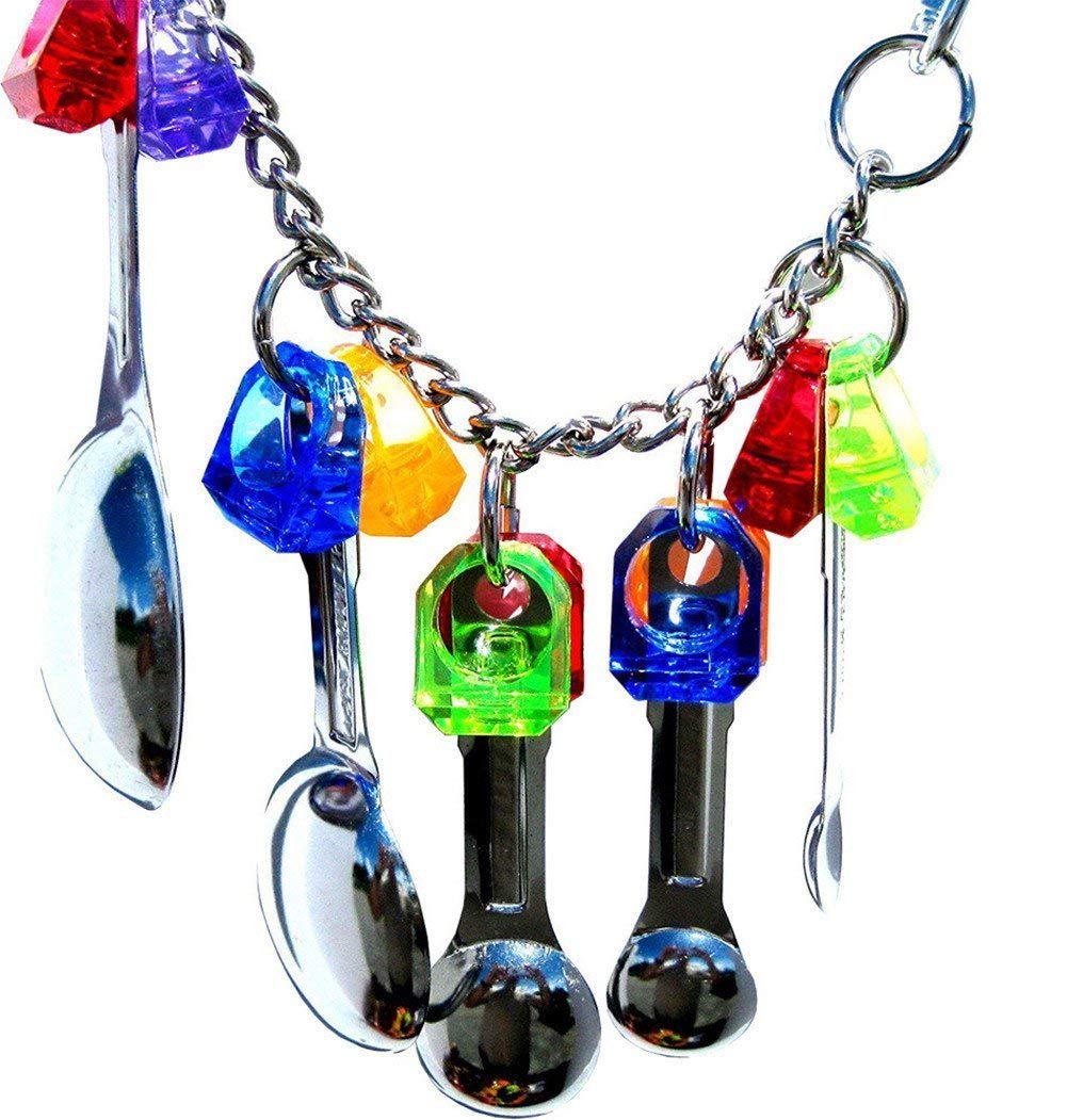 Spoon Clacker Delight Parrot Bird Toys