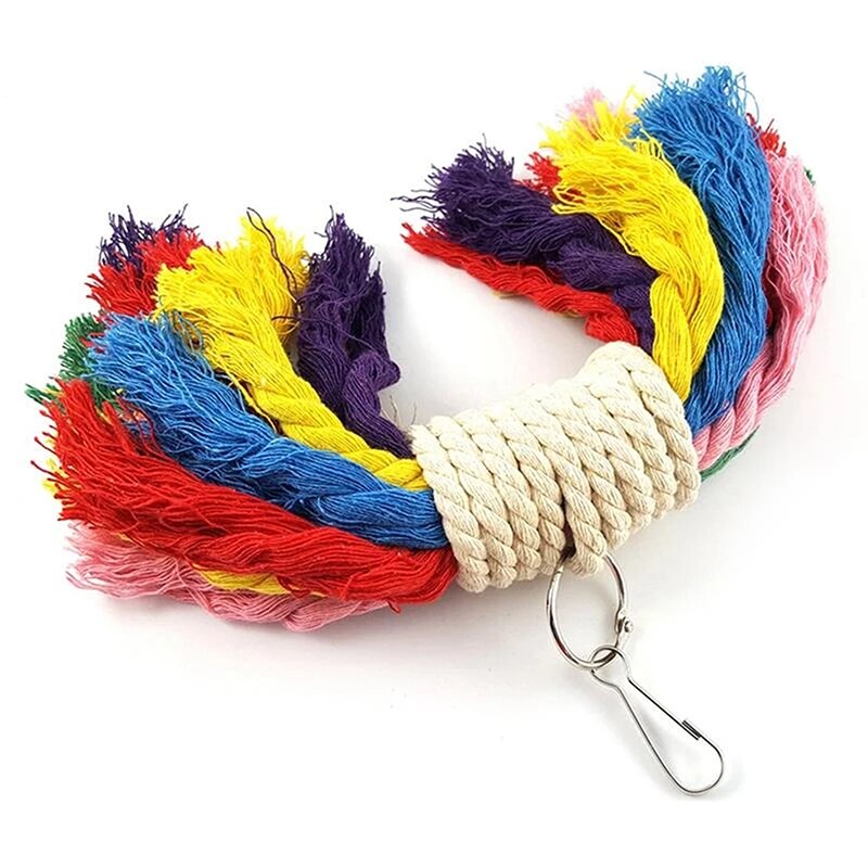 Multicolor Parrot Hanging Chew Toy