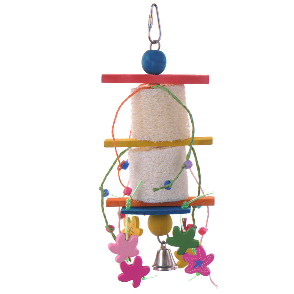 Pet Bird Chew Toy Parrot Cockatiel Budgie Climb Hanging Swing Bite Toys