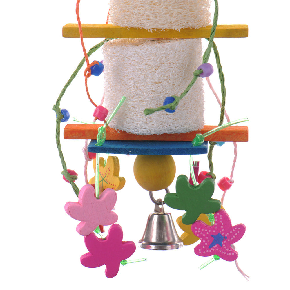 Pet Bird Chew Toy Parrot Cockatiel Budgie Climb Hanging Swing Bite Toys