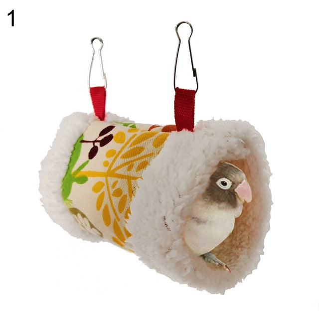 Soft Plush Warm Hammock Bird Toys