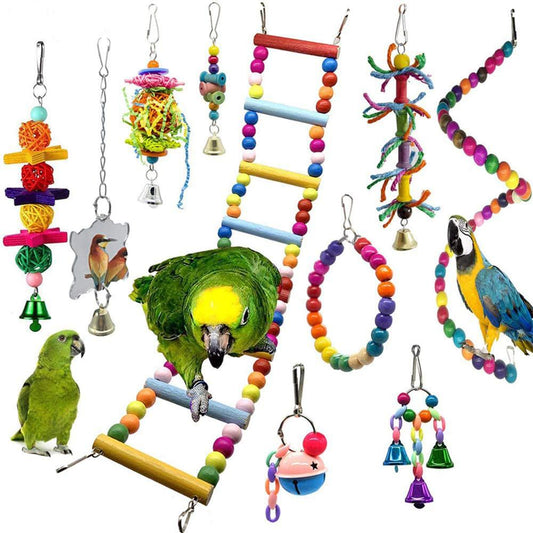 10pcs Small Bird Toys Set - GCC Aviary