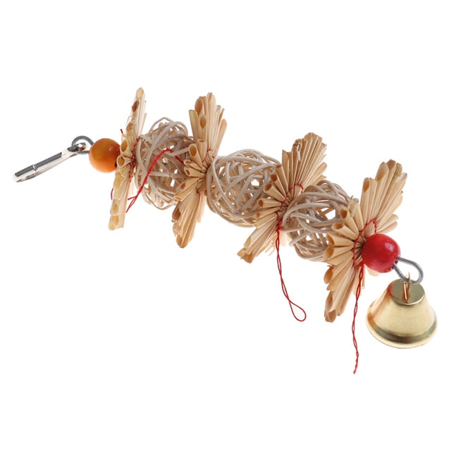 Wood Bead Ball Heart Star Shaped Bird Toys - GCC Aviary