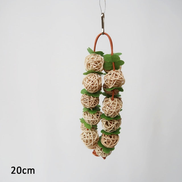 Rattan Bite Balls Bird Toys