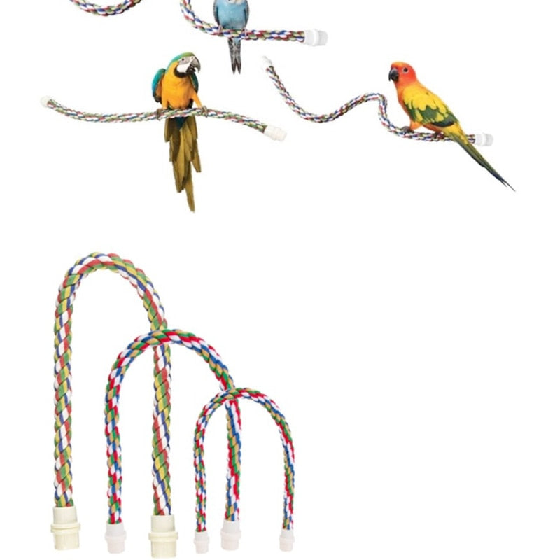 Rope Boing Perch Bird Toys