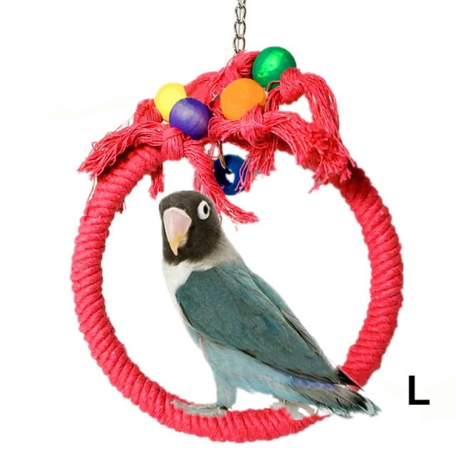 Circle Rope Ring Swing Bird Toys - GCC Aviary