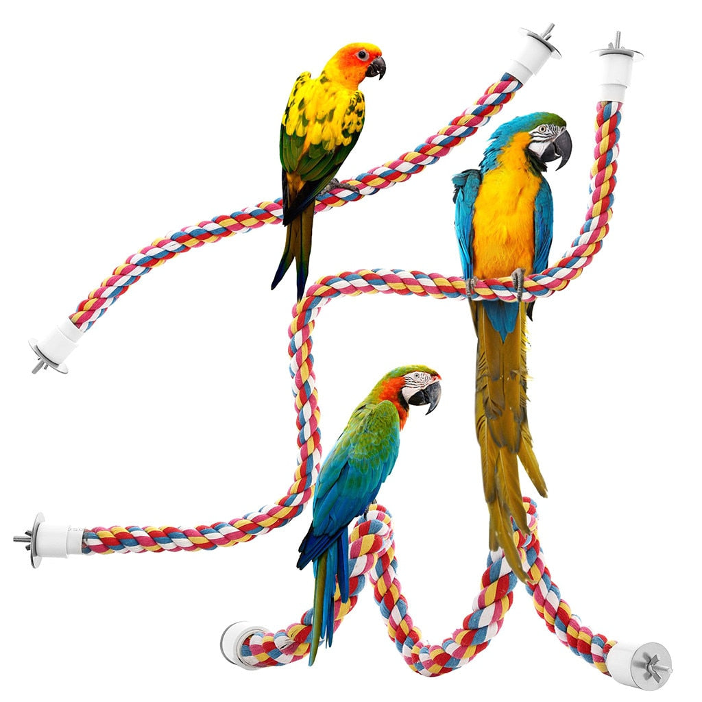 Rope Boing Perch Bird Toys