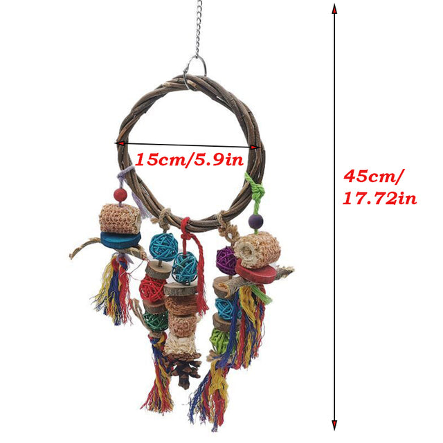 Hanging Cotton Rope Swings Parrot Bird Toys