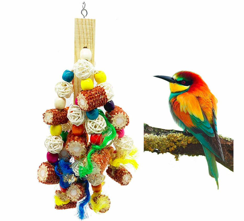 Corn Cobs Block Knots Natural Parrot Chewing Toys