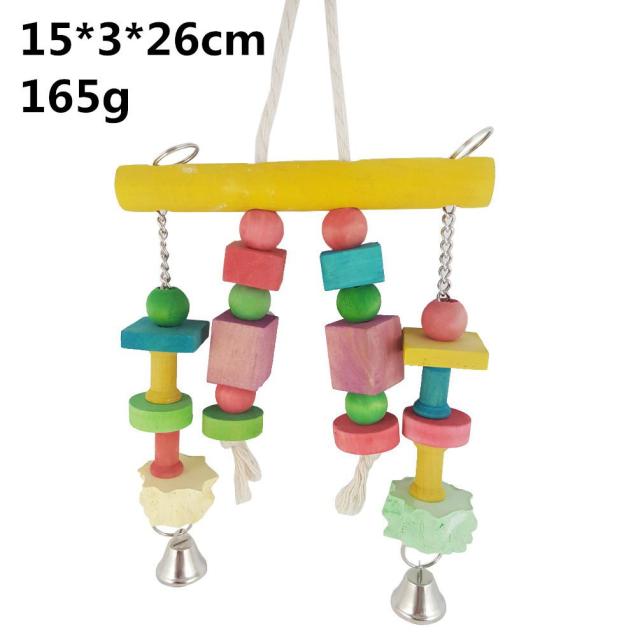 Wood Rope Grinding Swing Station Ladder Bird Toy - GCC Aviary