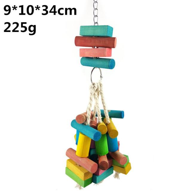 Wood Rope Grinding Swing Station Ladder Bird Toy - GCC Aviary